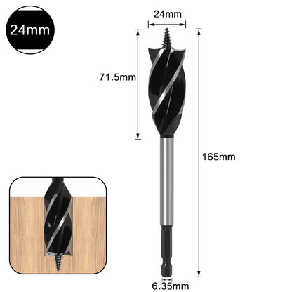 10mm-35mm Twist Drill Bit Set Wood Fast Cut Auger Carpenter Joiner Tool Drill Bit For Wood Cut Suit for woodworking - Charliehomemaker store