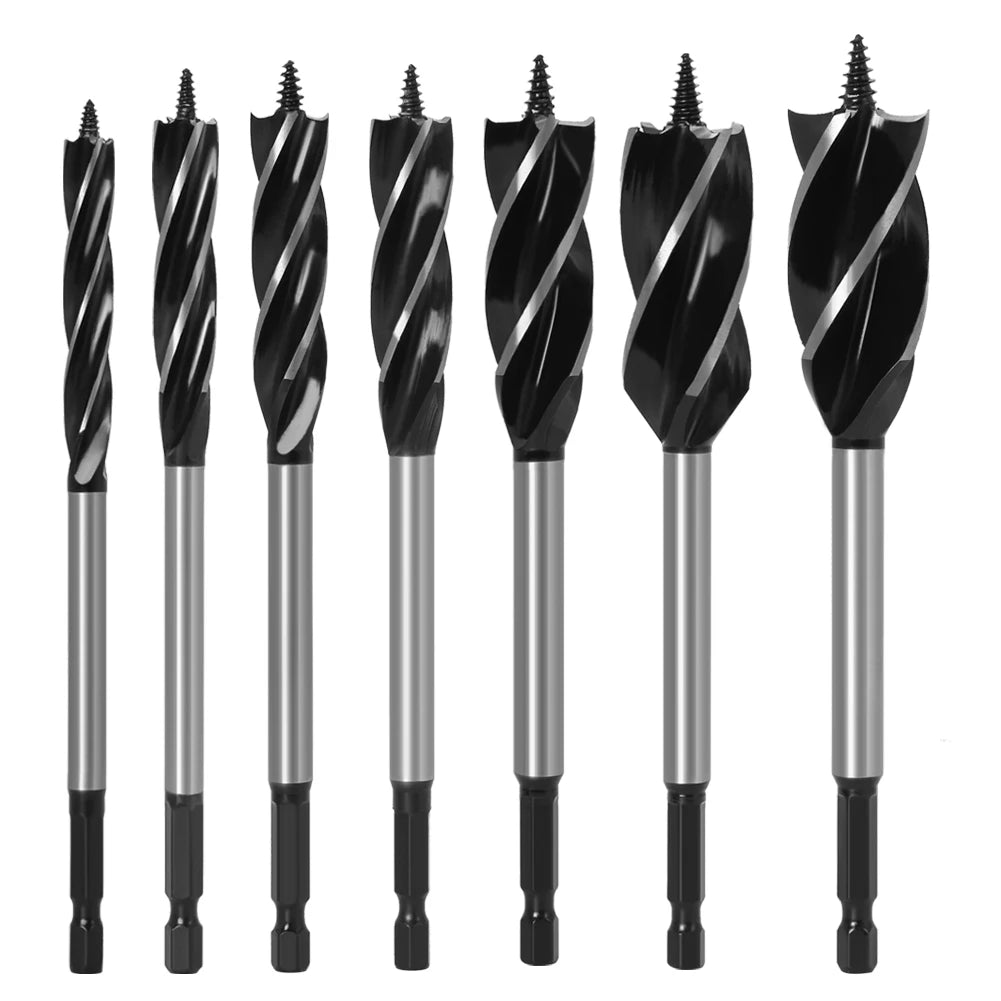 10mm-35mm Twist Drill Bit Set Wood Fast Cut Auger Carpenter Joiner Tool Drill Bit For Wood Cut Suit for woodworking - Charliehomemaker store