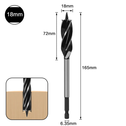 10mm-35mm Twist Drill Bit Set Wood Fast Cut Auger Carpenter Joiner Tool Drill Bit For Wood Cut Suit for woodworking - Charliehomemaker store