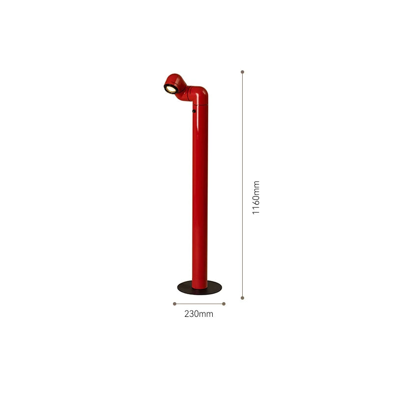 Spanish Space Age floor lamp Designer Replica Red White Water Pipe Standing Lamp For Living Room Sofa Bedroom - Charliehomemaker store