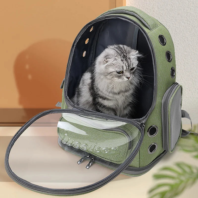 Transparent Pet Cat Carrier Bag Outdoor Travel Backpack for Cats Small Dogs Breathable Cat Carrying Bag Pet Supplies - Charliehomemaker store