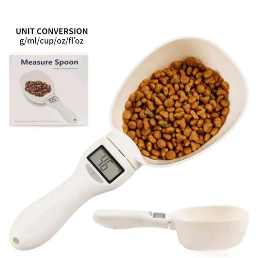 Pet Food Measuring Spoon Scale, Kitchen Digital Food Measuring Spoon, Suitable for Cat and Dog Food Measuring Spoon - Charliehomemaker store