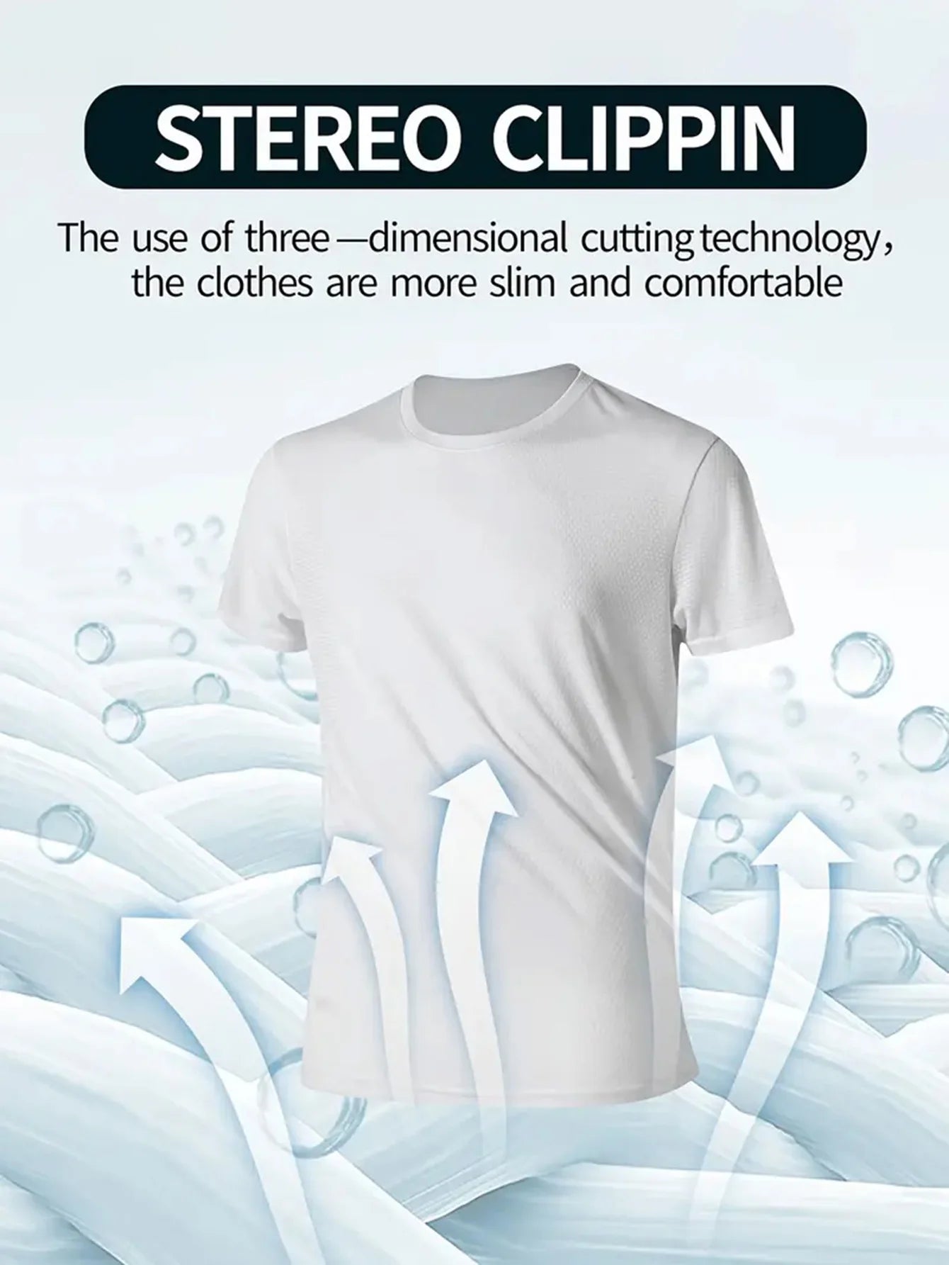 Round Neck T-Shirt 2-Pack White Ultra-Light Men's Quick Drying Breathable Sweat-Absorbent Shirt Suitable for Fitness Gym and Run - Charliehomemaker store