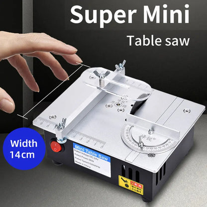 Mini Table Saw Electric Small Bench Saws Desktop Saw Household DIY PCB Model Cutting Tool Woodworking Lathe Machine 63mm Blade - Charliehomemaker store