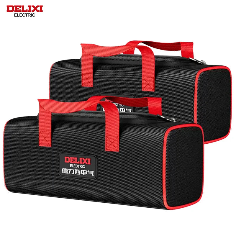 DELIXI ELECTRIC Tool Bag Oxford Cloth Portable Storage Bag, Professional Electrician and Carpenter Repair, Home Storage, HandBag - Charliehomemaker store