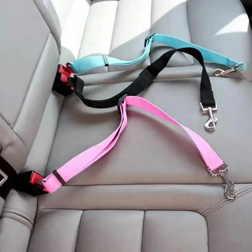 Dog Car Seat Belt Safety Protector Travel Pets Accessories Dog Leash Collar Breakaway Solid Car Harness Pet Car Seat Belts - Charliehomemaker store