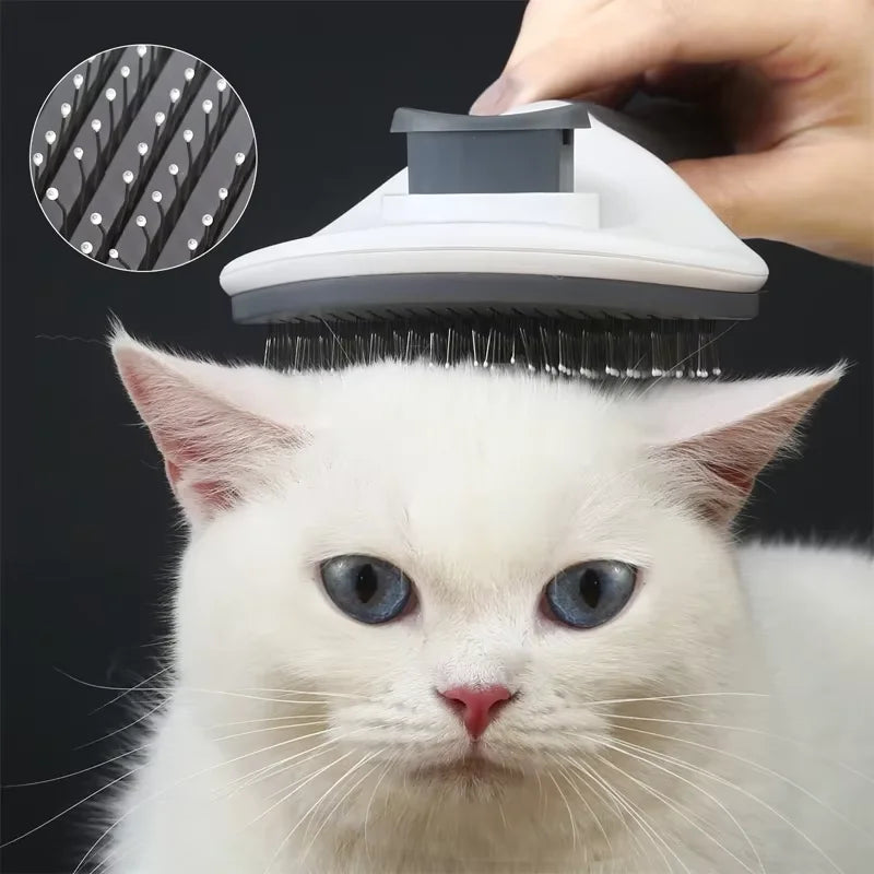 Pet Brush Cat/dog Comb Cleaning Pet Hair Remover Brush For Dogs Cats Grooming Tools Pets Dematting Comb - Charliehomemaker store