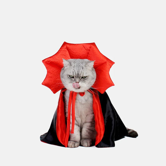 Cute Halloween Pet Costumes Cosplay Vampire Cloak For Small Dog Cat Kitten Puppy Dress Kawaii Pet Clothes Cat Accessoties Gift - Charliehomemaker store