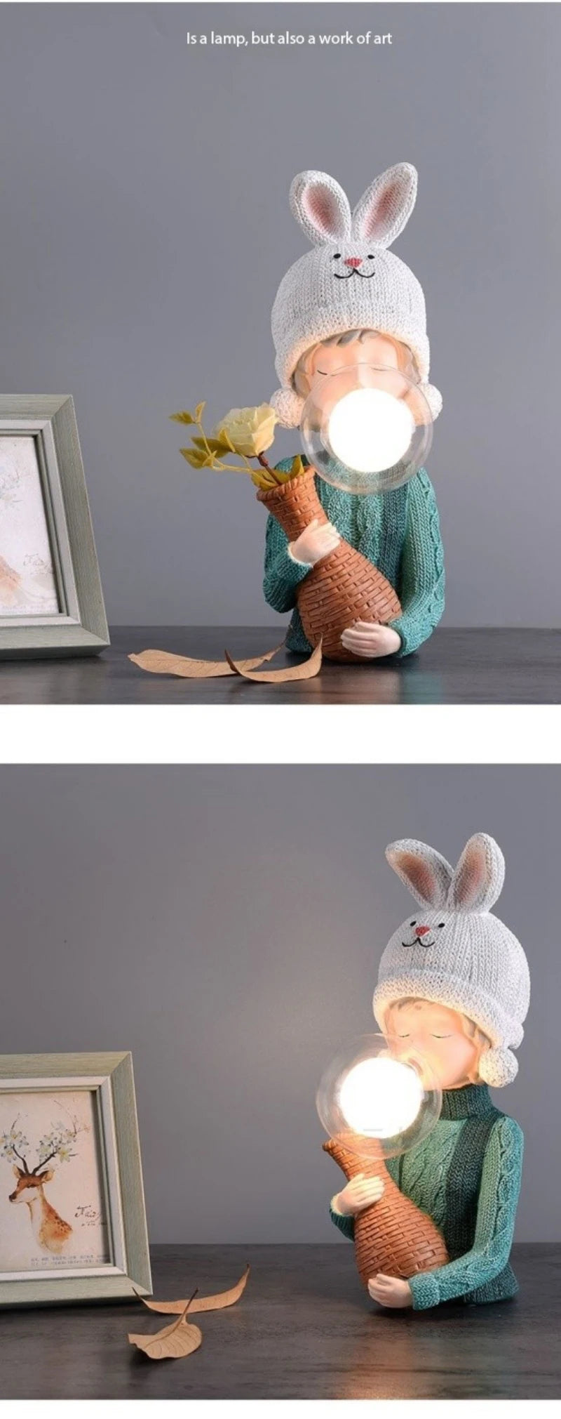 Modern Table Lamp bedroom girls dormitory lamp bedroom ornaments bedside night light creative birthday gift dimming night light - Charliehomemaker store