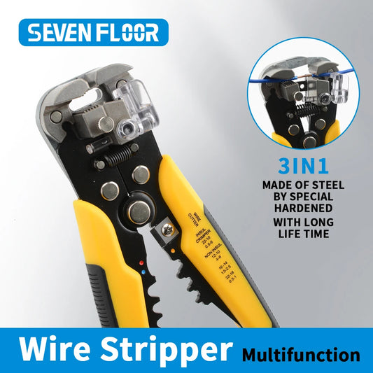 Wire Stripping Multifunctional Pliers For Cable Cut CrimpTerminal High Precision Automatic Hand Tool Crimper Cable Cutter - Charliehomemaker store