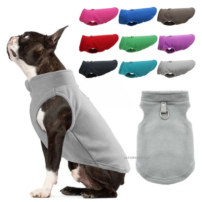 Winter Warm Dog Clothes Pet Jacket Vest with D-Ring For Small Dogs Cats Clothing French Bulldog Costumes Chihuahua Coat - Charliehomemaker store