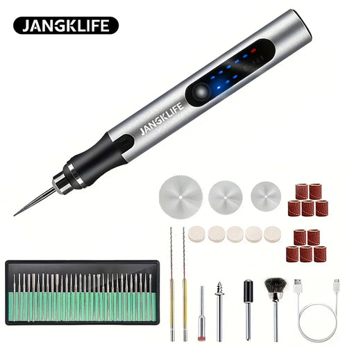 USB Cordless Rotary Tool Kit Woodworking Engraving Pen DIY For Jewelry Metal Glass Mini Wireless Drill