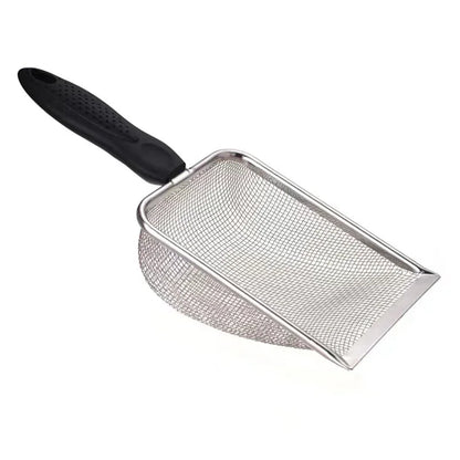 2X2mm Fine Pores Cat Sand Shovel Pet Supplies Stainless Steel Shovel Applicable Small Cat Litter Pet Feces Clean Filter Shovel - Charliehomemaker store