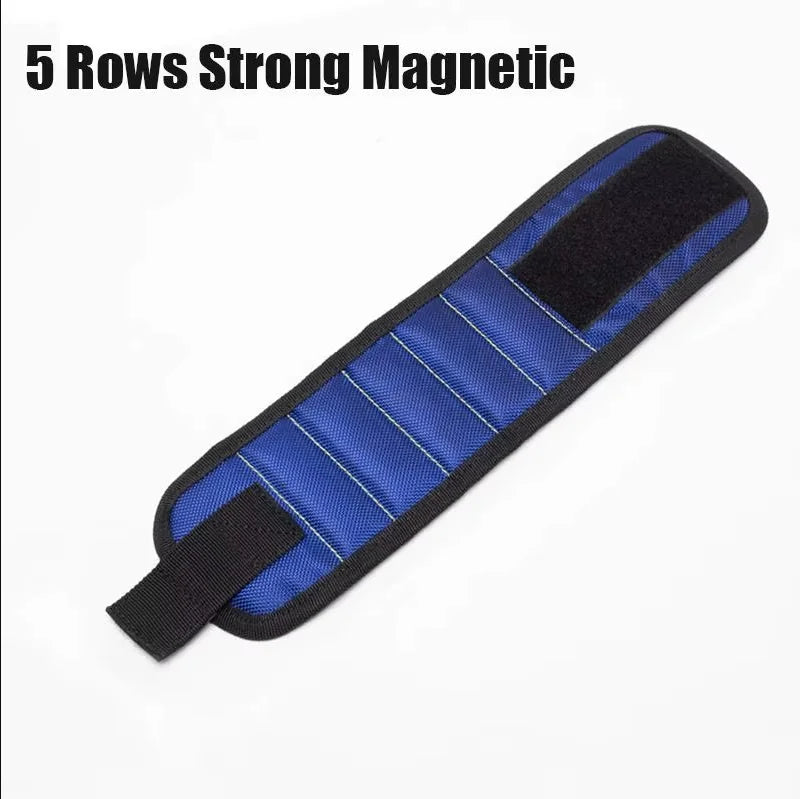 Magnetic Wristband Tool Holder for Screws, Nails & Drilling Bits – Strong 5 Rows of Magnets for DIY & Workshop Use - Charliehomemaker store