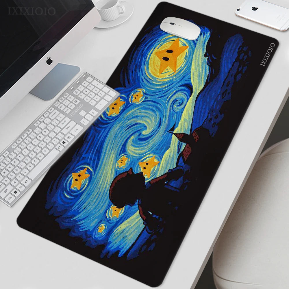 Van Gogh Art Mouse Pad Gamer XL New Large Home HD Mousepad XXL Playmat Soft Office Non-Slip Carpet Office Accessories Mouse Mats - Charliehomemaker store