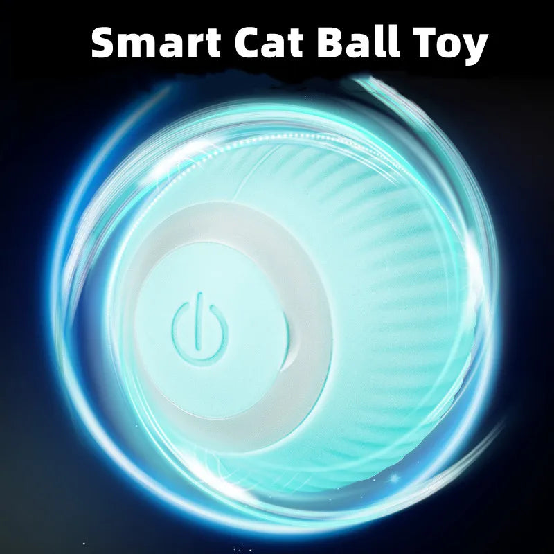 Electric Cat Ball Toys Automatic Rolling Smart Cat Toys Interactive for Cats Training Self-moving Kitten Toys for Indoor Playing - Charliehomemaker store