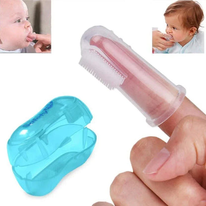 Super Soft Pet Finger Toothbrush Teddy Dog Brush Bad Breath Tartar Teeth Care Tool Dog Cat Cleaning Silicagel Pet Supplies - Charliehomemaker store