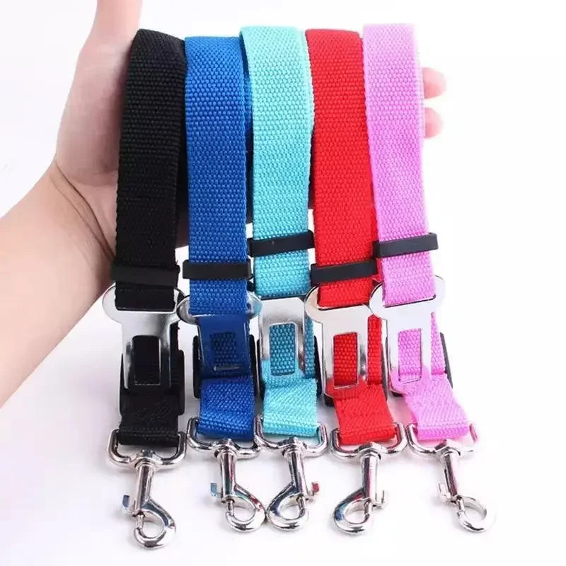 Dog Car Seat Belt Safety Protector Travel Pets Accessories Dog Leash Collar Breakaway Solid Car Harness Pet Car Seat Belts - Charliehomemaker store