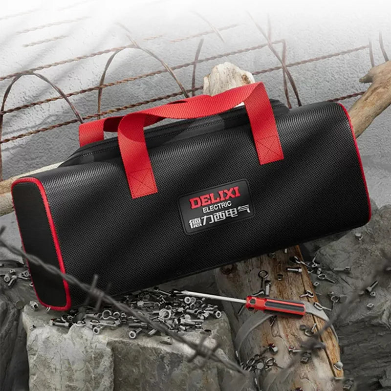 DELIXI ELECTRIC Tool Bag Oxford Cloth Portable Storage Bag, Professional Electrician and Carpenter Repair, Home Storage, HandBag - Charliehomemaker store