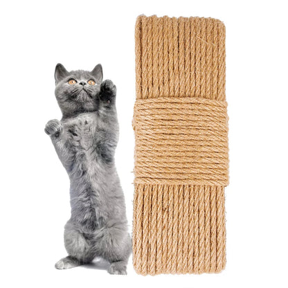 Sisal Rope Cat Tree DIY Scratching Post Toy Cat Climbing Frame Replacement Rope Desk Legs Binding Rope for Cat Sharpen Claw - Charliehomemaker store